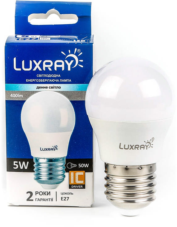 Лампа світлодіодна Luxray (6941372122898) 5Вт, E27, 4200K